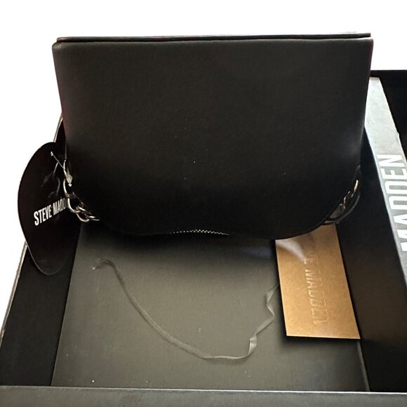 Steve Madden 2 Piece Gift Set With Faux Fur Pom Hat & Rhinestone Crossbody Bag - Picture 5 of 6